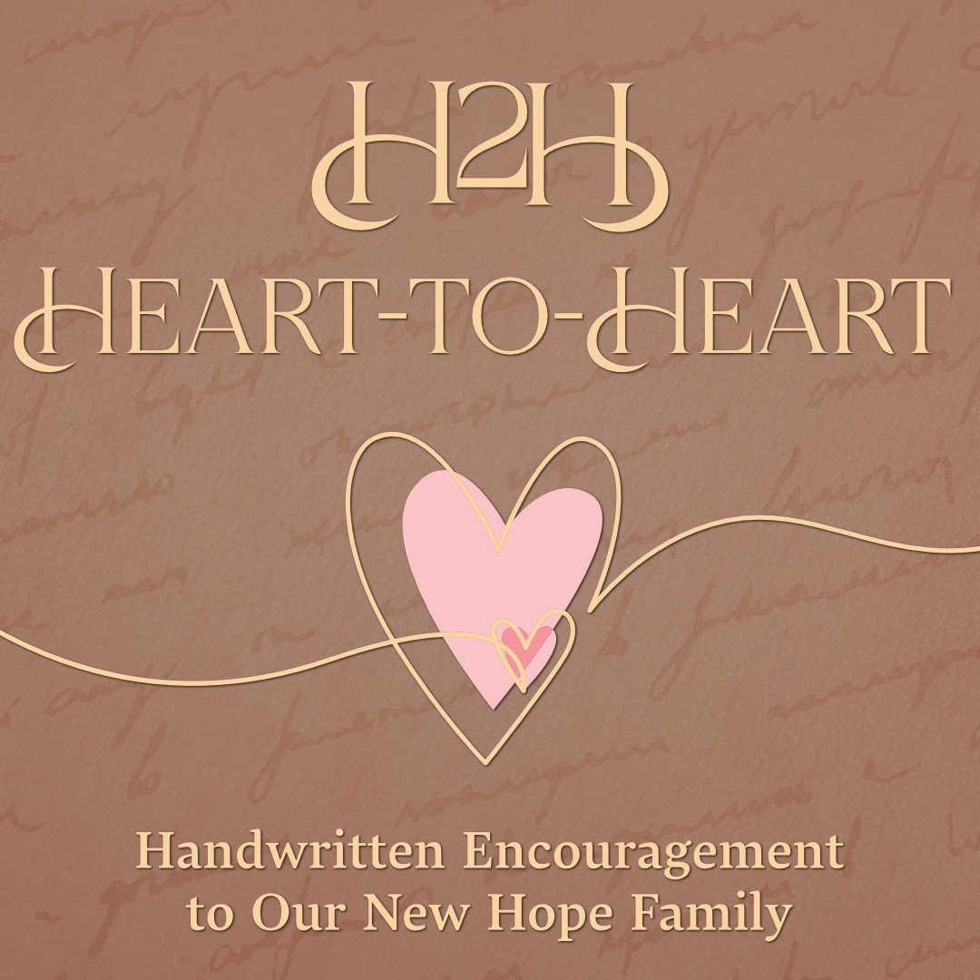 Heart-to-Heart ministry volunteers writing handwritten cards to provide comfort and support to New Hope families in need