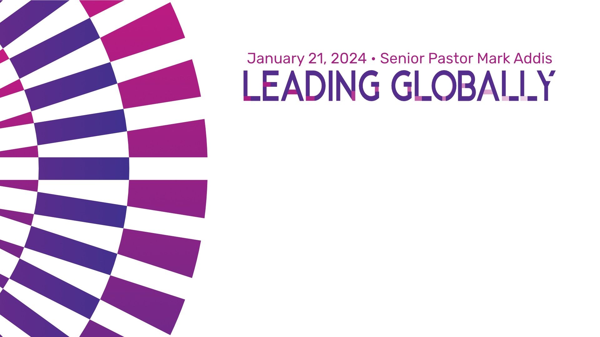 January 21, 2024's Service